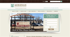 Desktop Screenshot of meridiannursingrehab.com